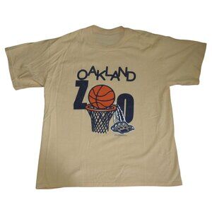 Vintage 2003 University of Pittsburgh PITT Oakland Zoo Basketball T-Shirt XL